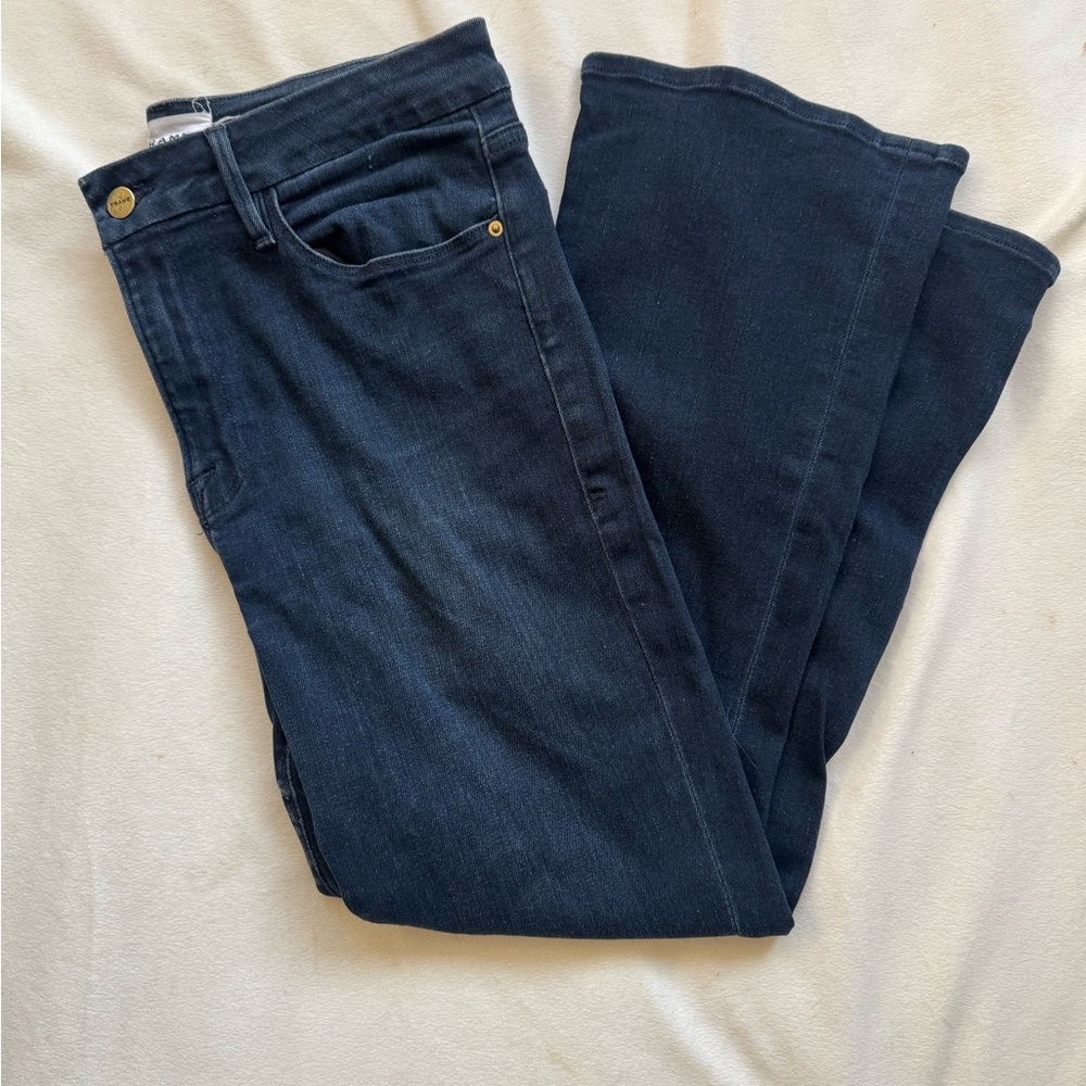 Frame le crop mini boot jeans